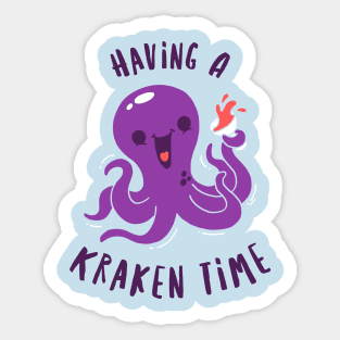 Having A Kraken Time Sticker